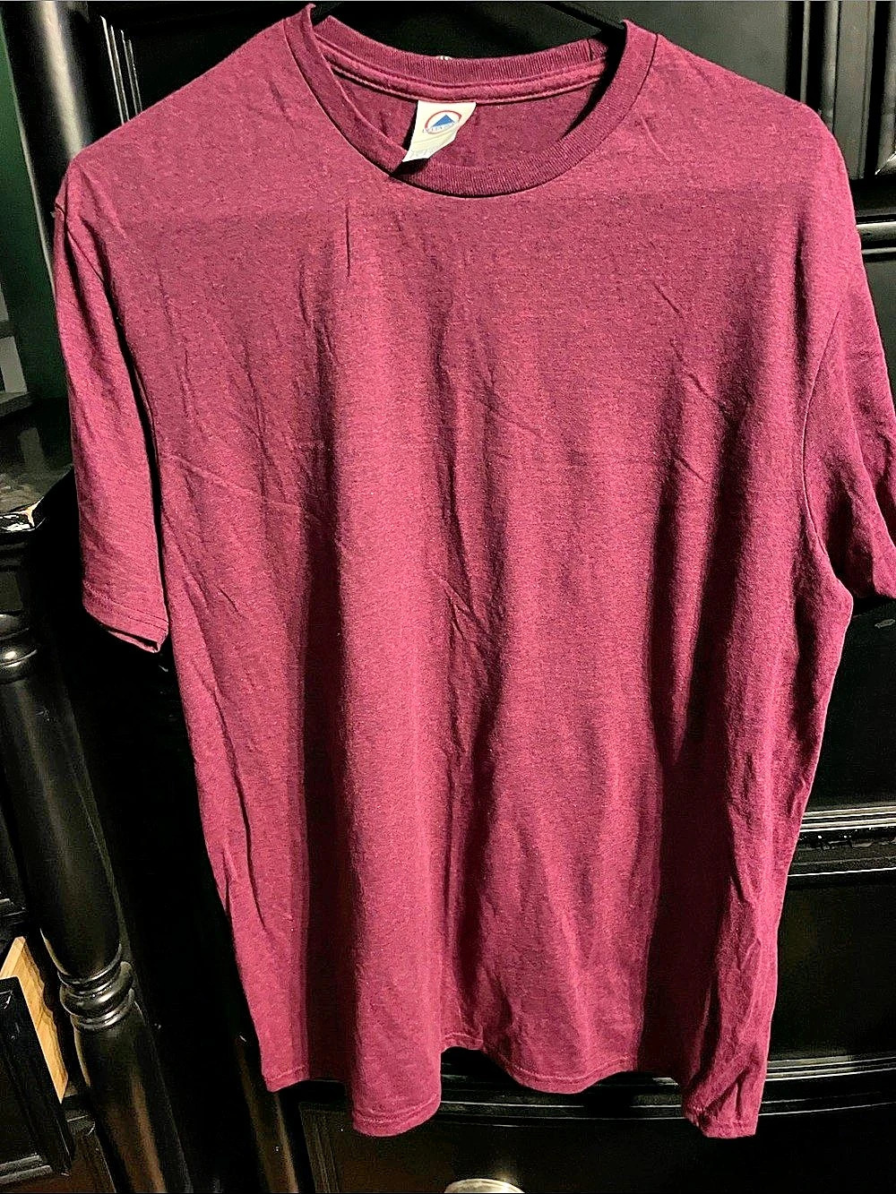 Delta Soft Short Sleeve Tee in Maroon